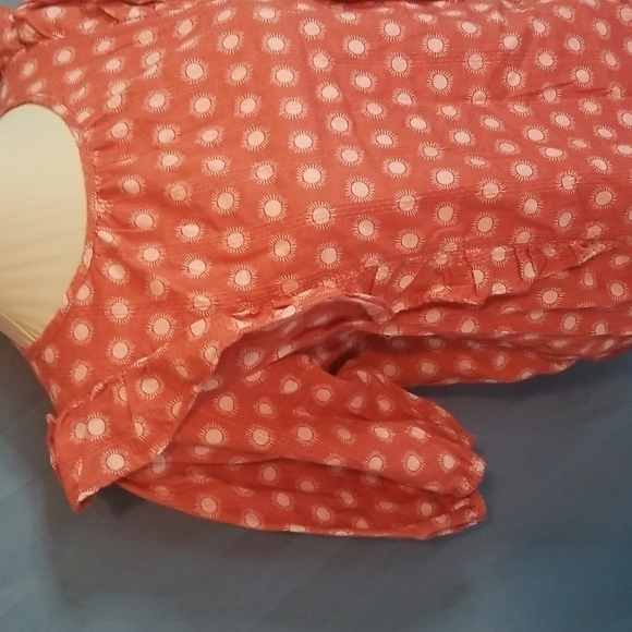 Universal Thread Cottagecore Prairie Ruffle Blouse Medium - Picture 2 of 6